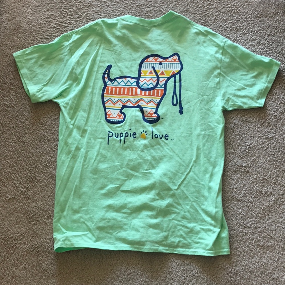 Aztec Print Puppie Love T-shirt